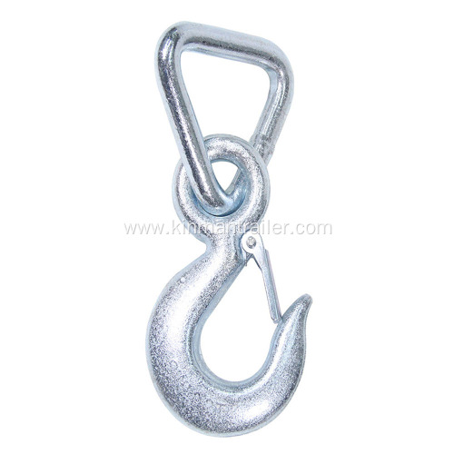 forged steel grab eye hook with triangle delta ring